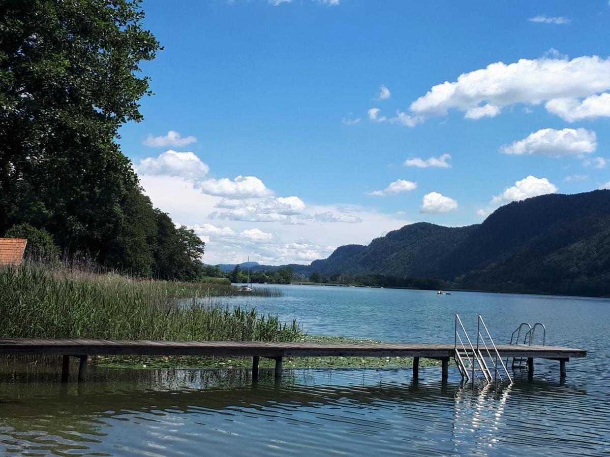 Anna Seeblick Appartement, Haus Haensel&Gretel Am Ossiachersee Mit Direktem Seezugang, Hallenbad Bodensdorf Exterior foto