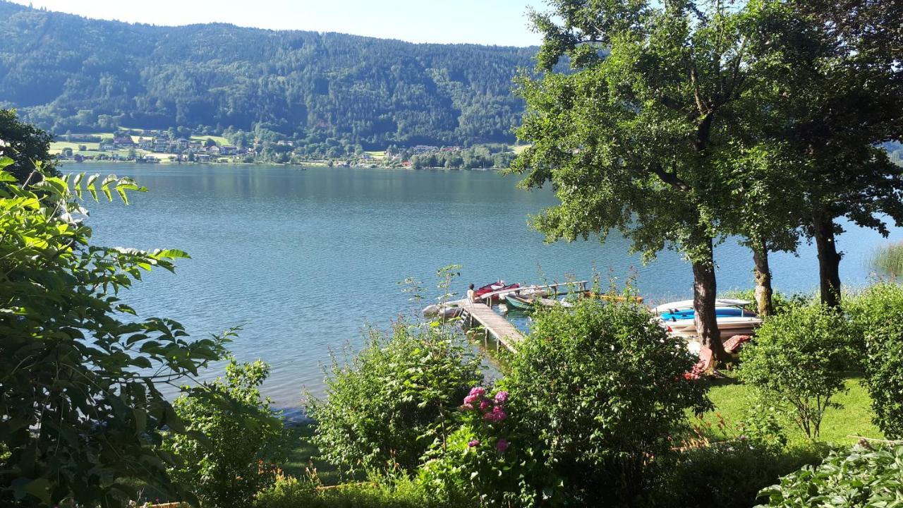Anna Seeblick Appartement, Haus Haensel&Gretel Am Ossiachersee Mit Direktem Seezugang, Hallenbad Bodensdorf Exterior foto